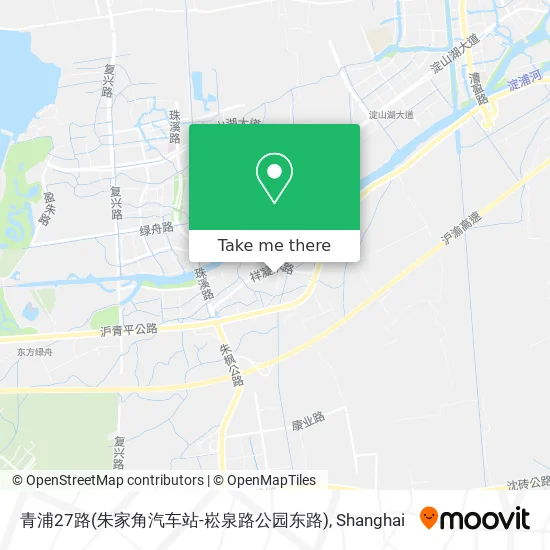 青浦27路(朱家角汽车站-崧泉路公园东路) map