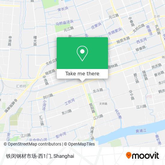 铁闵钢材市场-西1门 map