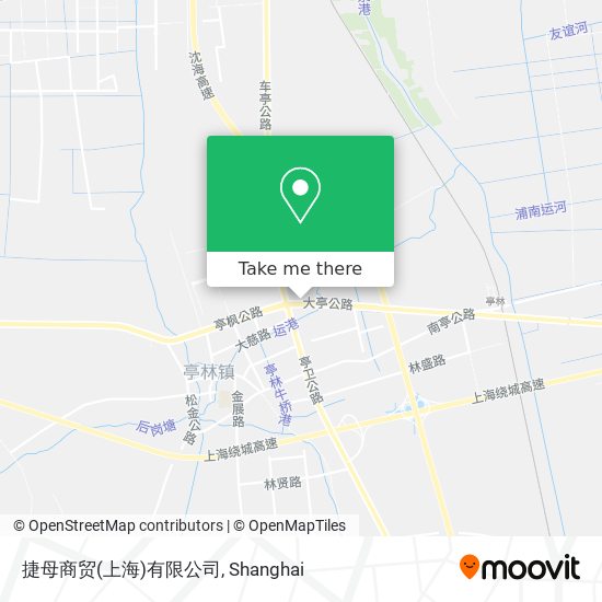 捷母商贸(上海)有限公司 map
