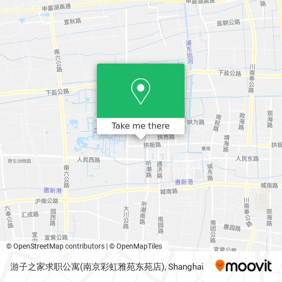 游子之家求职公寓(南京彩虹雅苑东苑店) map
