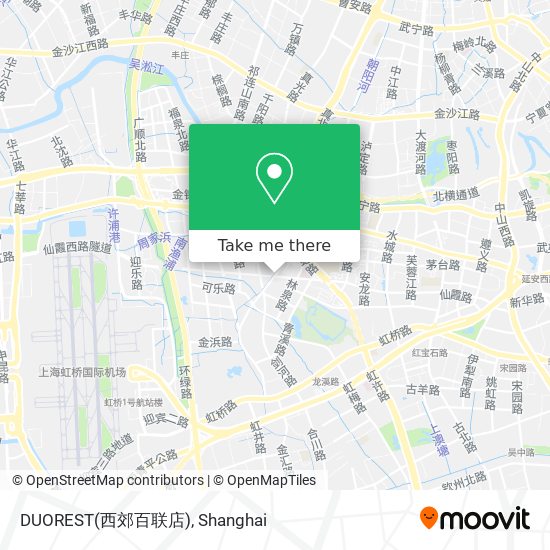 DUOREST(西郊百联店) map