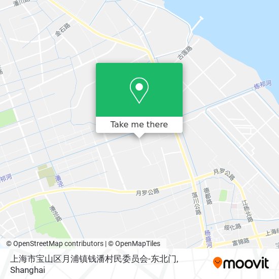 上海市宝山区月浦镇钱潘村民委员会-东北门 map
