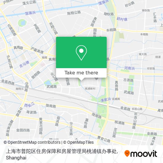 上海市普陀区住房保障和房屋管理局桃浦镇办事处 map