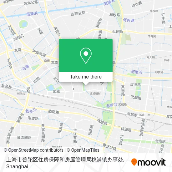 上海市普陀区住房保障和房屋管理局桃浦镇办事处 map