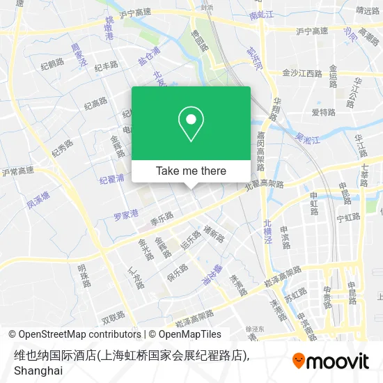 维也纳国际酒店(上海虹桥国家会展纪翟路店) map