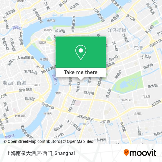 上海南泉大酒店-西门 map
