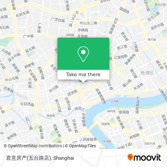 君意房产(五台路店) map