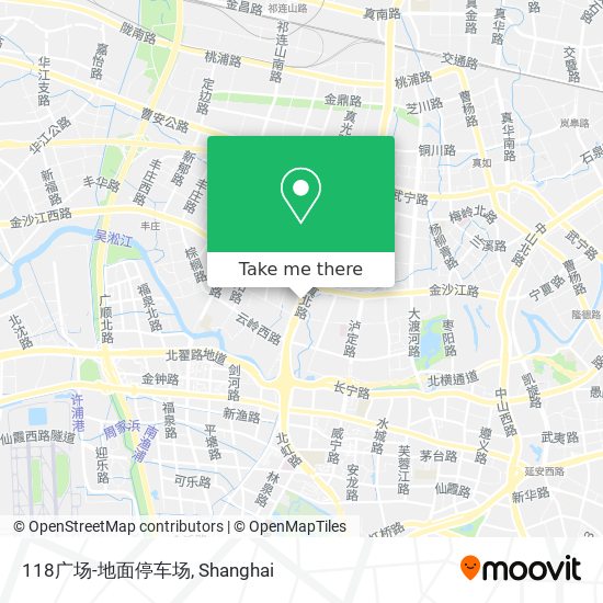 118广场-地面停车场 map