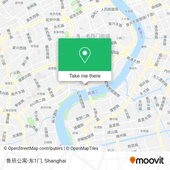 鲁班公寓-东1门 map