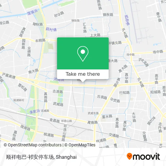 顺祥电巴-祁安停车场 map