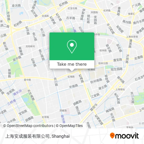 上海安成服装有限公司 map