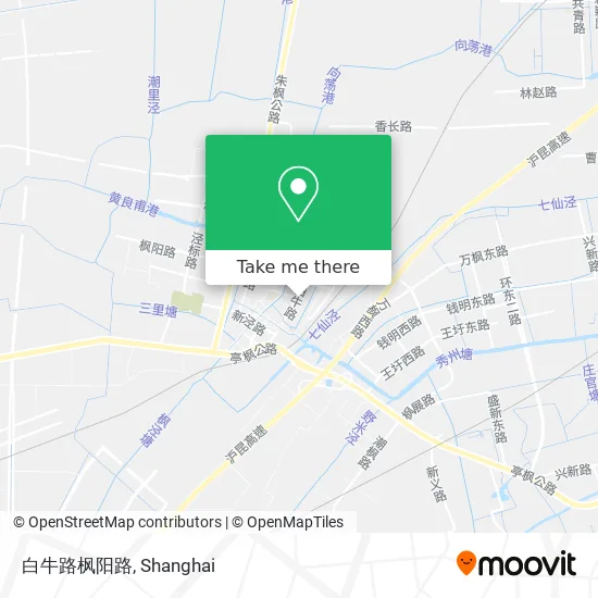 白牛路枫阳路 map