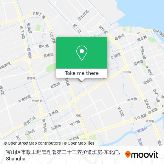 宝山区市政工程管理署第二十三养护道班房-东北门 map