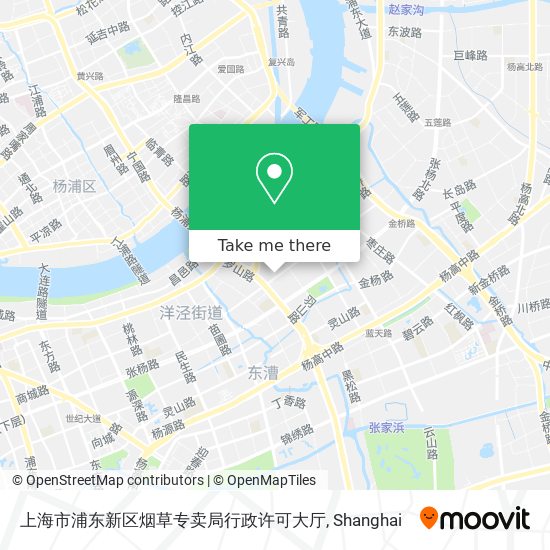 上海市浦东新区烟草专卖局行政许可大厅 map