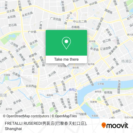 FRETALLI RUSEREDI男装店(巴黎春天虹口店) map