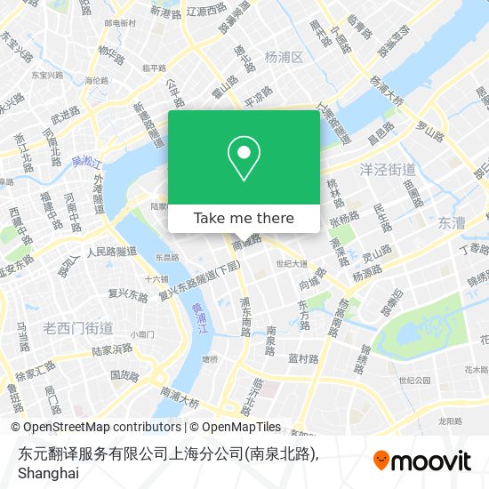 东元翻译服务有限公司上海分公司(南泉北路) map