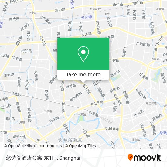 悠诗阁酒店公寓-东1门 map