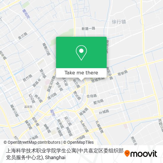 上海科学技术职业学院学生公寓(中共嘉定区委组织部党员服务中心北) map