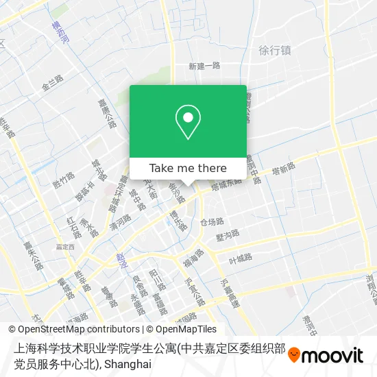 上海科学技术职业学院学生公寓(中共嘉定区委组织部党员服务中心北) map