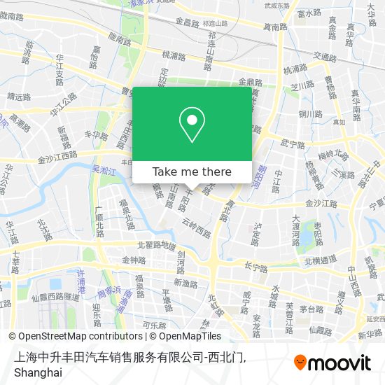 上海中升丰田汽车销售服务有限公司-西北门 map