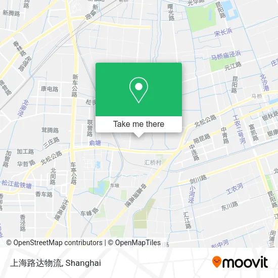 上海路达物流 map