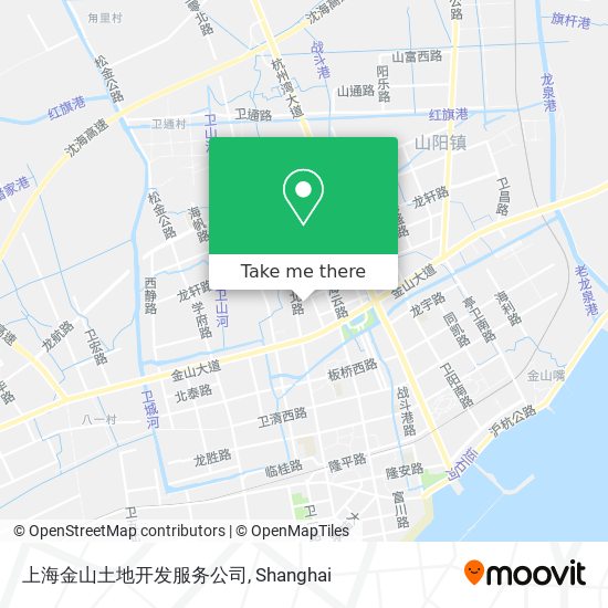 上海金山土地开发服务公司 map