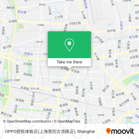 OPPO授权体验店(上海普陀古浪路店) map