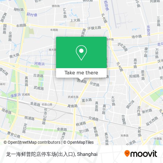 龙一海鲜普陀店停车场(出入口) map