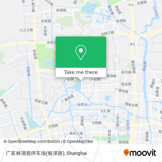 广富林湖底停车场(银泽路) map
