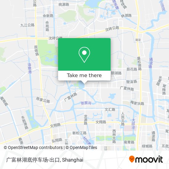 广富林湖底停车场-出口 map