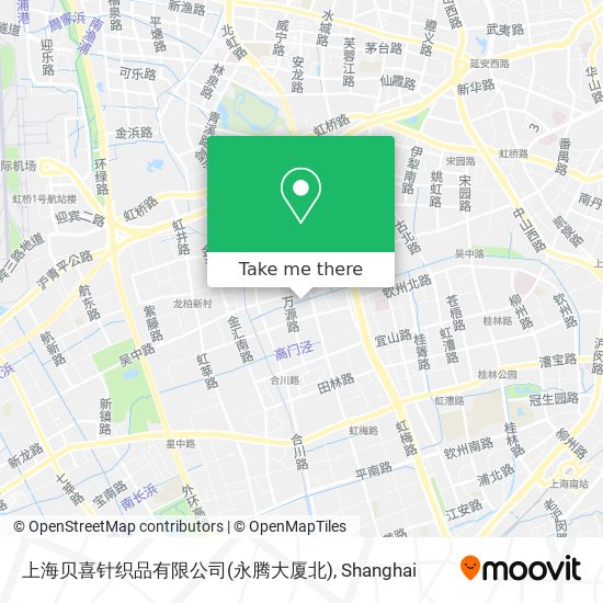上海贝喜针织品有限公司(永腾大厦北) map