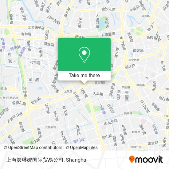上海瑟琳娜国际贸易公司 map