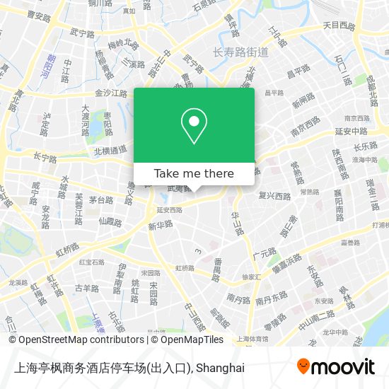 上海亭枫商务酒店停车场(出入口) map