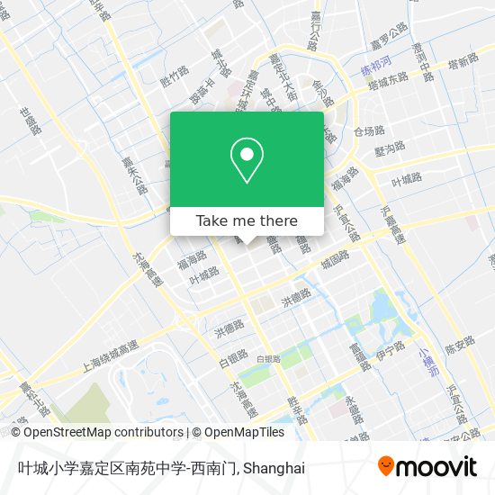 叶城小学嘉定区南苑中学-西南门 map