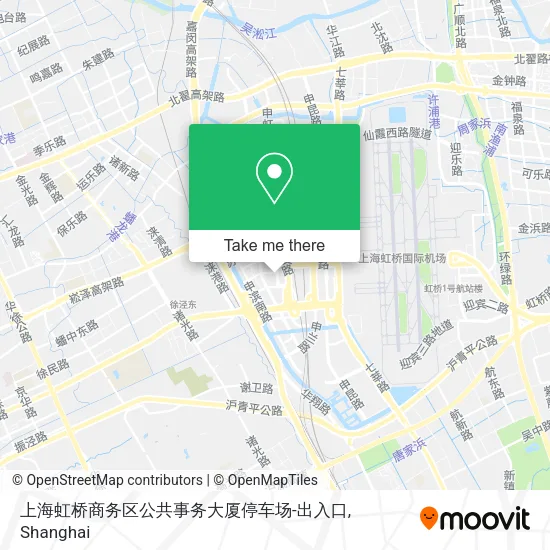 上海虹桥商务区公共事务大厦停车场-出入口 map
