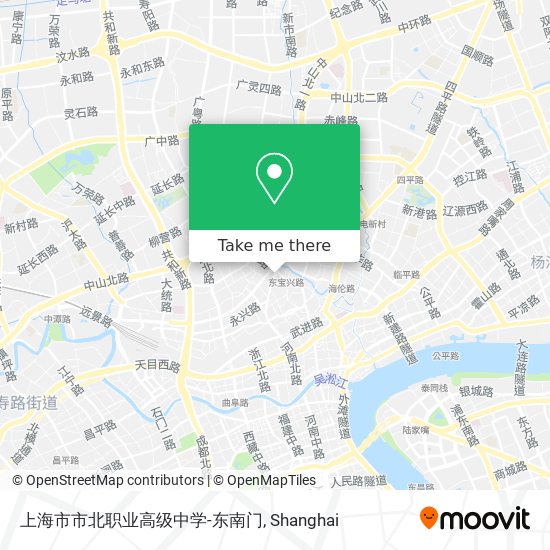 上海市市北职业高级中学-东南门 map