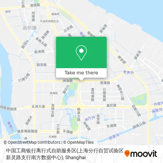 中国工商银行离行式自助服务区(上海分行自贸试验区新灵路支行南方数据中心) map