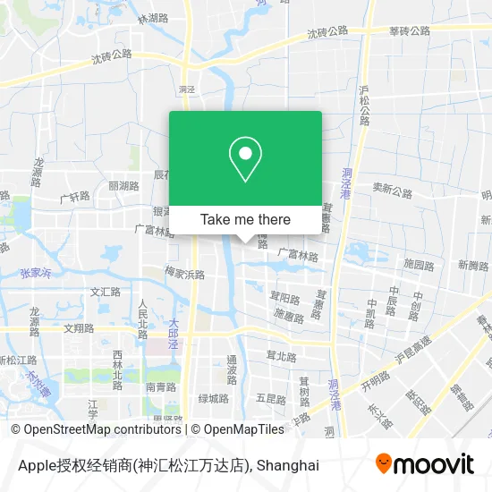 Apple授权经销商(神汇松江万达店) map
