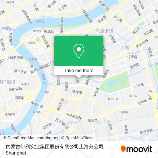 内蒙古伊利实业集团股份有限公司上海分公司 map