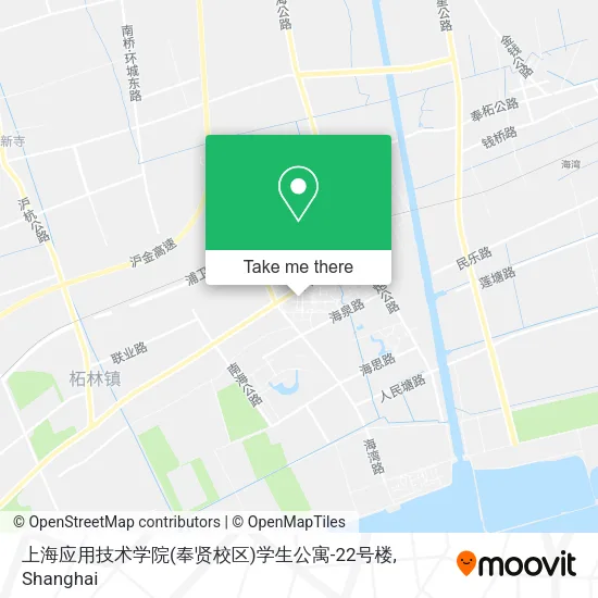 上海应用技术学院(奉贤校区)学生公寓-22号楼 map