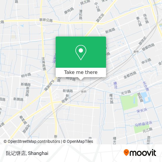 阮记饼店 map