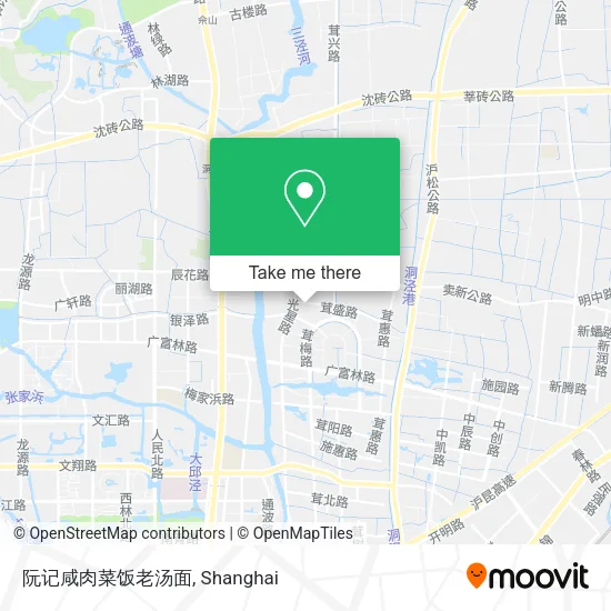 阮记咸肉菜饭老汤面 map