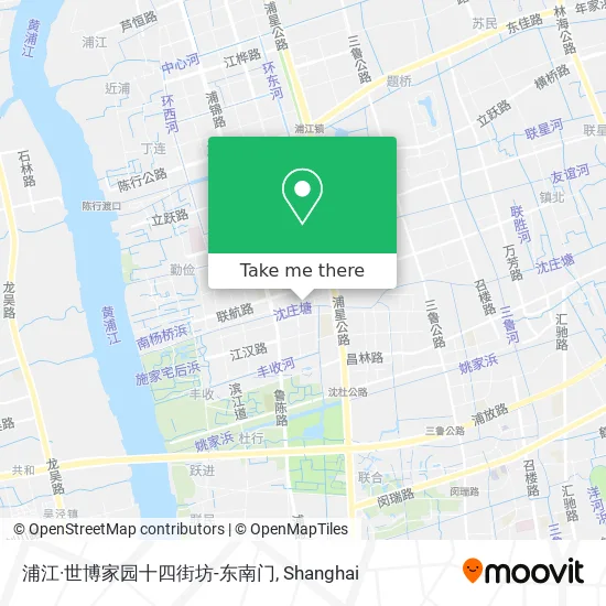 浦江·世博家园十四街坊-东南门 map