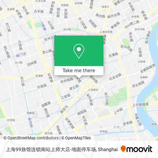 上海99旅馆连锁南站上师大店-地面停车场 map