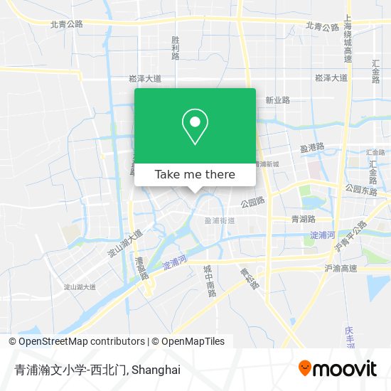 青浦瀚文小学-西北门 map