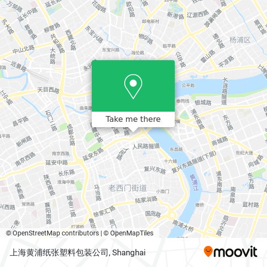 上海黄浦纸张塑料包装公司 map