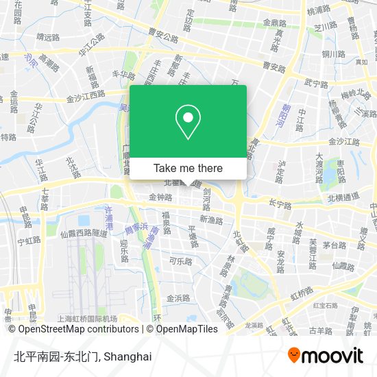 北平南园-东北门 map