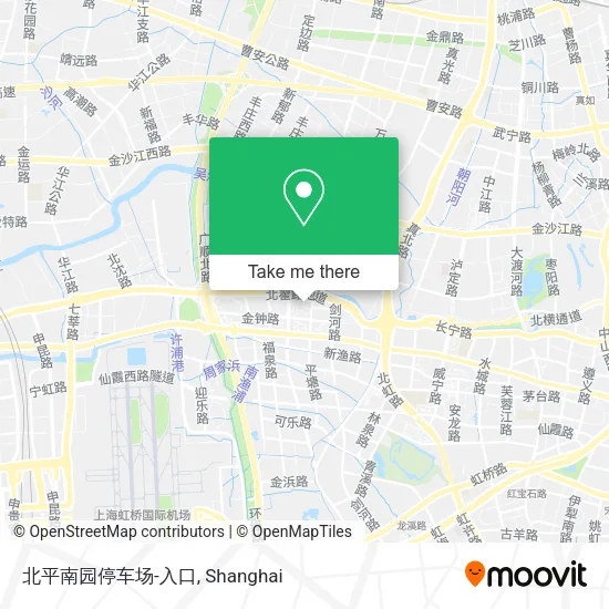 北平南园停车场-入口 map