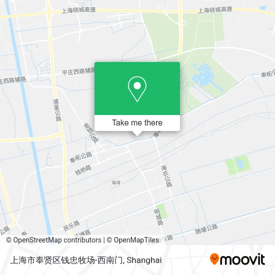 上海市奉贤区钱忠牧场-西南门 map