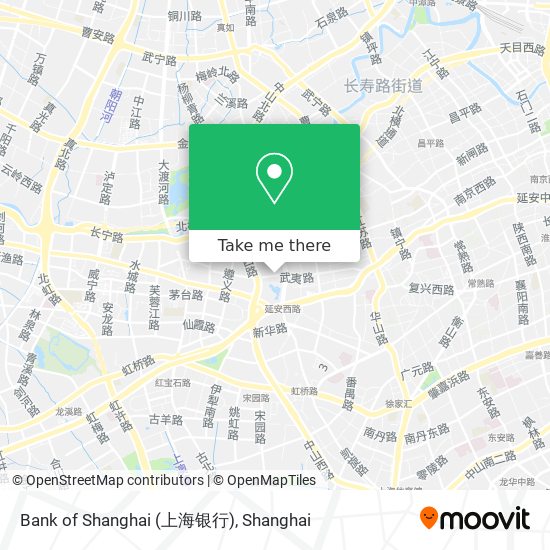 Bank of Shanghai (上海银行) map